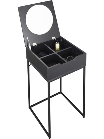 Rétro Chic Beistelltisch "Abbott" in Schwarz - (B)45 x (H)77 x (T)45 cm