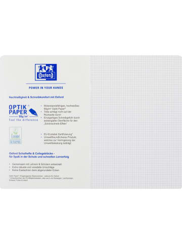 Oxford 10-delige set: schriften "Touch - Liniatuur 22" lichtblauw - A4