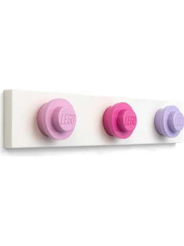 LEGO Wandgarderobe in Rosa/ Lila - (B)33 x (H)9 x (T)6,5 cm