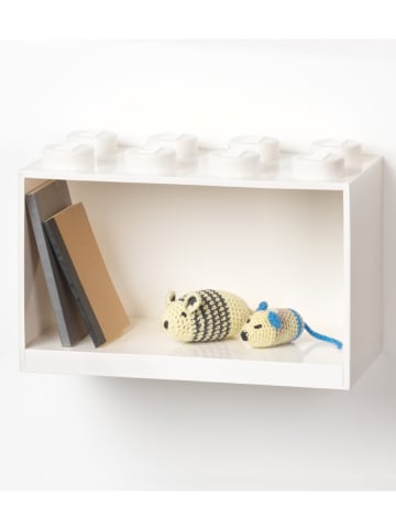 LEGO Regał ścienny "8 Knobs" w kolorze białym - 31,8 x 21,3 x 16 cm