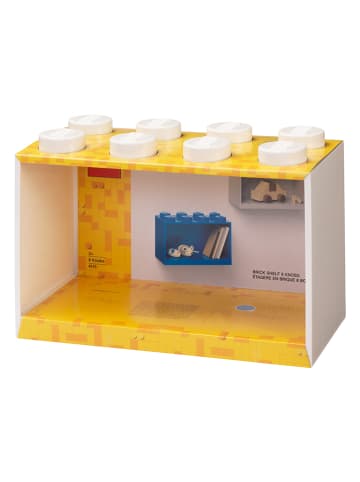 LEGO Regał ścienny "8 Knobs" w kolorze białym - 31,8 x 21,3 x 16 cm