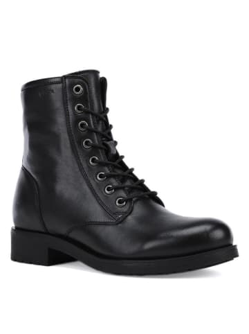 Geox Leder-Boots "Rawelle" in Schwarz