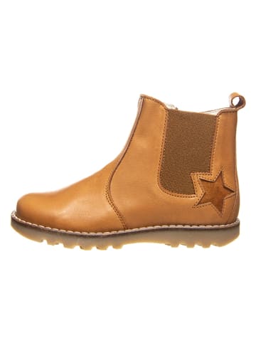 BO-BELL Leder-Chelsea-Boots in Camel