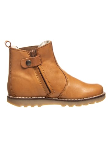 BO-BELL Leder-Chelsea-Boots in Camel