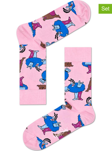 Happy Socks 2er-Set: Socken "Modráky" in Rosa
