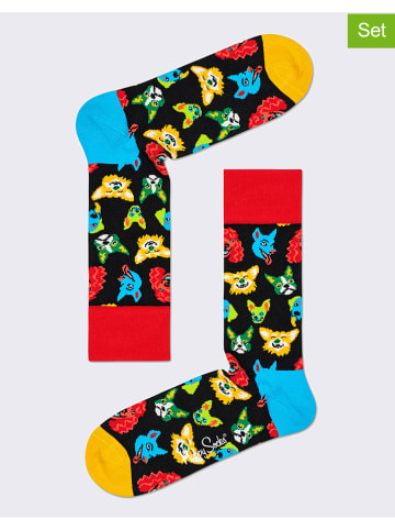 Happy Socks 2er-Set: Socken "Funny Dog" in Bunt