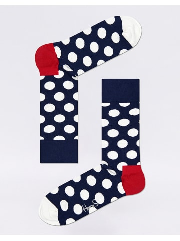 Happy Socks Skarpety (3 pary) "Stripe" w kolorze granatowo-czerwono-białym
