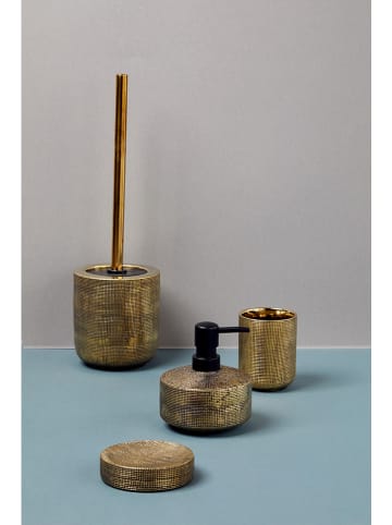 Wenko Zestaw WC "Rivara" w kolorze złotym - wys. 12,7 cm