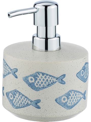 Wenko Seifenspender "Aquamarin" in Creme/ Hellblau - 475 ml