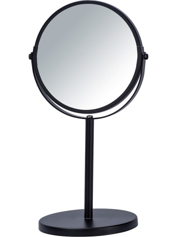 Wenko Kosmetikspiegel "Assisi" in Schwarz - (B)18,5 x (H)34,5 x (T)15 cm