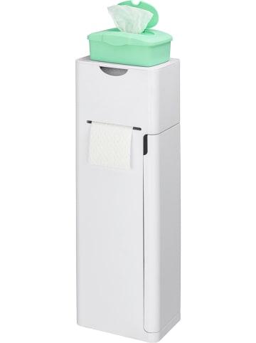Wenko Toiletborstelgarnituur "Imon" wit - (B)20 x (H)58,5 x (D)15 cm