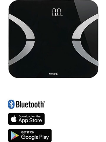Wenko Waga łazienkowa w kolorze czarnym  - 30 x 2,1 x 26 cm