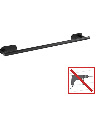 Wenko Roestvrijstalen handdoekhouder "Orea" zwart - (B)60 x (H)4,5 x (D)7 cm