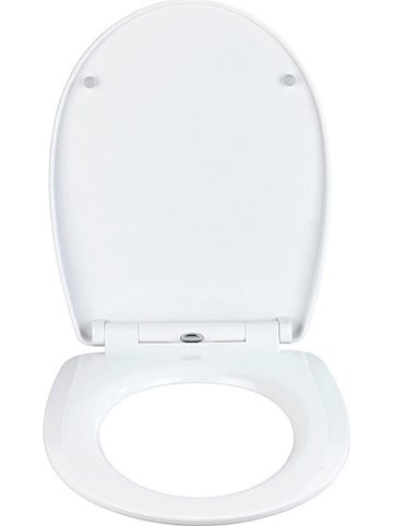 Wenko Easyclose-toiletbril "Sereno" blauw/wit