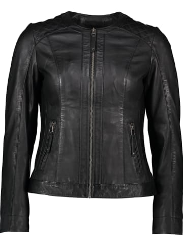 7eleven Lederjacke "Bordy" in Schwarz