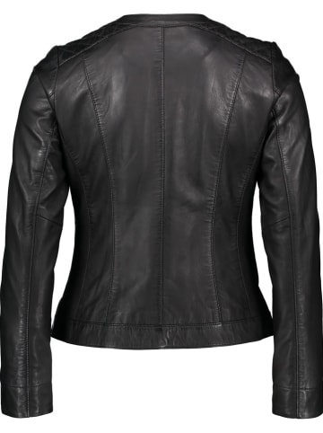 7eleven Lederjacke "Bordy" in Schwarz