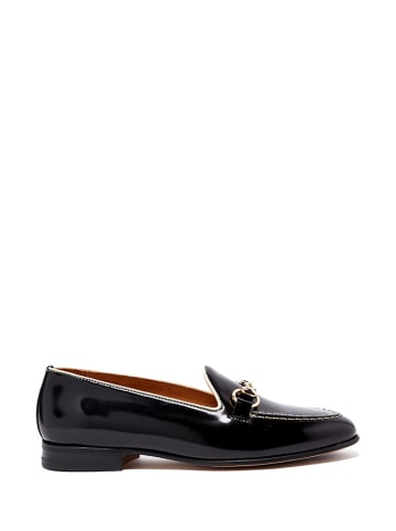 British Passport Leren mocassins zwart