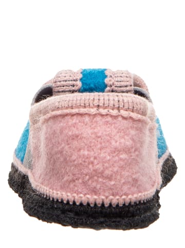 kitz-pichler Pantoffels "Bobby" petrol/lichtroze