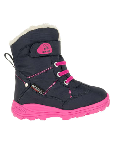 Kamik Winterboots "Snowman" donkerblauw/lichtroze