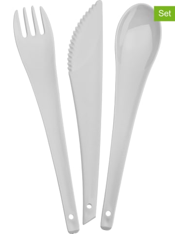 koziol Zestawy sztućców (2 szt.) "Rio" w kolorze szarym - dł. 19 cm