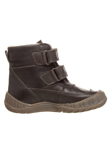 POM POM Leren boots antraciet