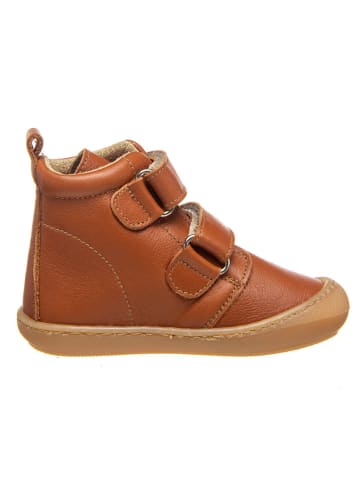 kmins Leren sneakers camel