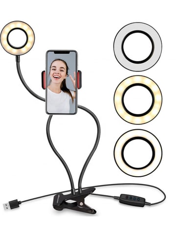 SmartCase Uchwyt LED w kolorze czarnym na smartfon