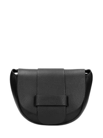 Wojas Leder-Umhängetasche in Schwarz - (B)16 x (H)21 x (T)7 cm