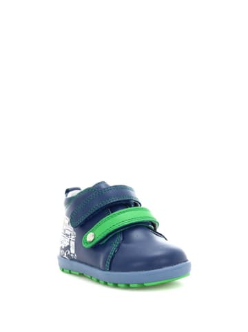 Bartek Skórzane sneakersy w kolorze zielono-granatowym