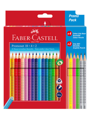Faber-Castell Buntstifte "Colour Grip 18+4+2" - 24 Stück
