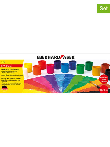 Eberhard Faber 2er-Set: Deckfarben - 2x 13 Stück (je 18 ml)