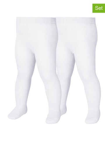 Playshoes Rajstopy (2 pary) w kolorze białym