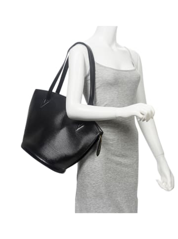 Louis Vuitton 2nd Hand Leder-Schultertasche "St-Jacques" in Schwarz - (B)26 x (H)30 x (T)17 cm