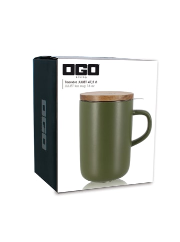 Ogo Living Kubek "Juliet" w kolorze zielonym do herbaty - 475 ml