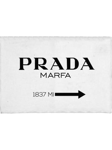 Really Nice Things Dywanik łazienkowy "Prada" w kolorze czarno-białym - 60 x 40 cm
