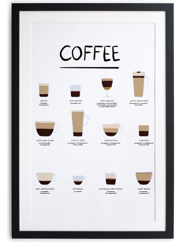 Really Nice Things Druk artystyczny "Coffee" w ramce - 30 x 40 cm