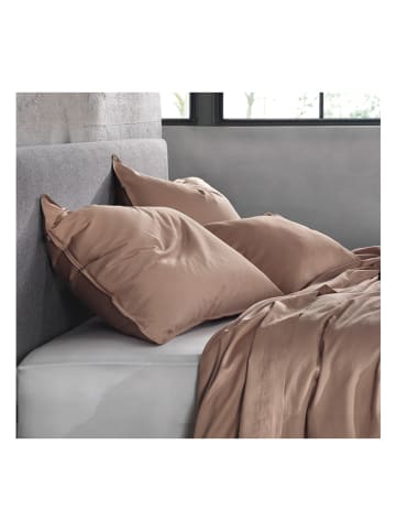 Zo!Home 2er-Set: Satin-Kissenbezüge "Satinado" in Hellbraun