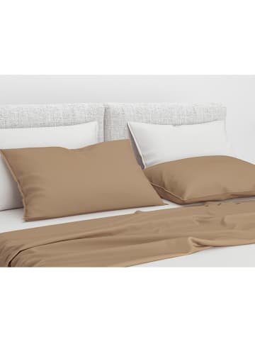 Zo!Home 2er-Set: Satin-Kissenbezüge "Satinado" in Hellbraun