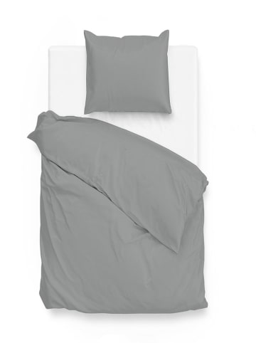 Zo!Home Mako-satijnen beddengoedset "Satinado" grijs