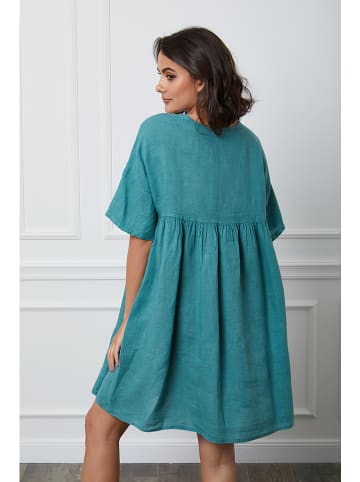 La Compagnie Du Lin Linnen jurk "Etsy" turquoise
