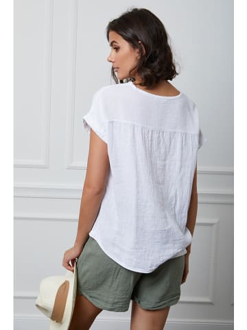 Plume Leinen-Shirt "Fabius" in Weiß