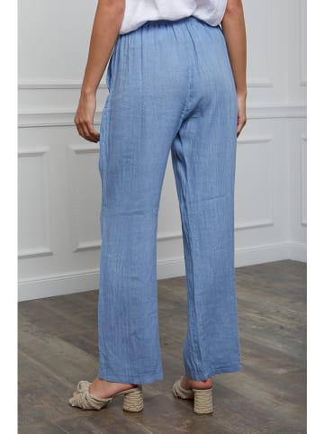 Joséfine Leinen-Hose "Honas" in Hellblau