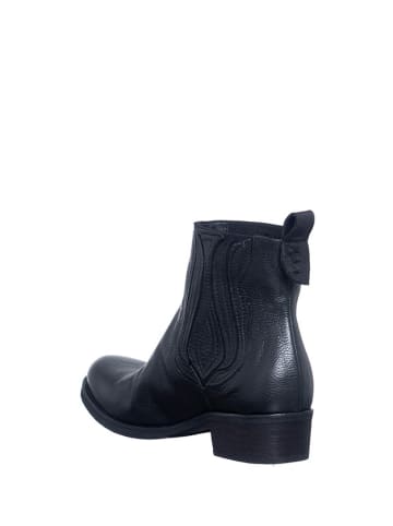 Manufacture D'Essai Leder-Stiefeletten in Schwarz