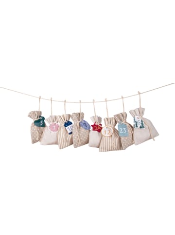 folia PAPER Adventskalenderset "Basic" in Beige/ Bunt