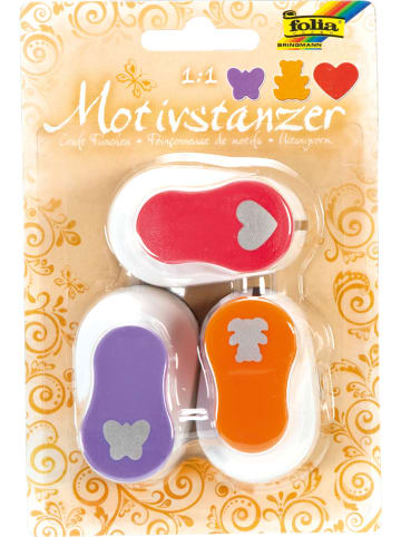folia PAPER Motiefstansen meerkleurig - 3 stuks