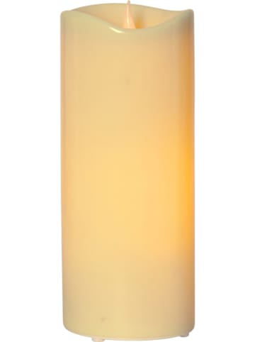 STAR Trading Świeca LED "Grande" w kolorze kremowym - (W)31 x Ø 12 cm