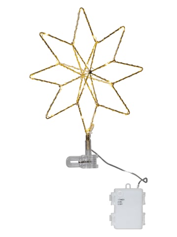 Best Season Ledpiek "Topsy" goudkleurig - (B)23 x (H)30 cm