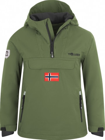 Trollkids Kurtka zimowa "Kirkenes" w kolorze khaki