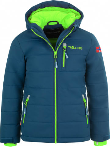 Trollkids Kurtka narciarska "Hemsedal XT" w kolorze granatowo-zielonym