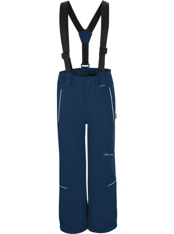 Trollkids Spodnie narciarskie "Holmenkollen" - Slim fit - w kolorze granatowym